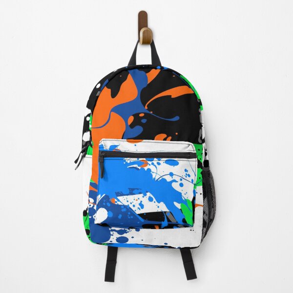 Beautiful Hand Splash Painting on a Shoe Backpack