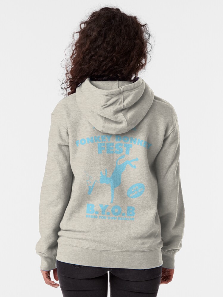Alternate view of Fonkey Donkey - Light Blue Zipped Hoodie