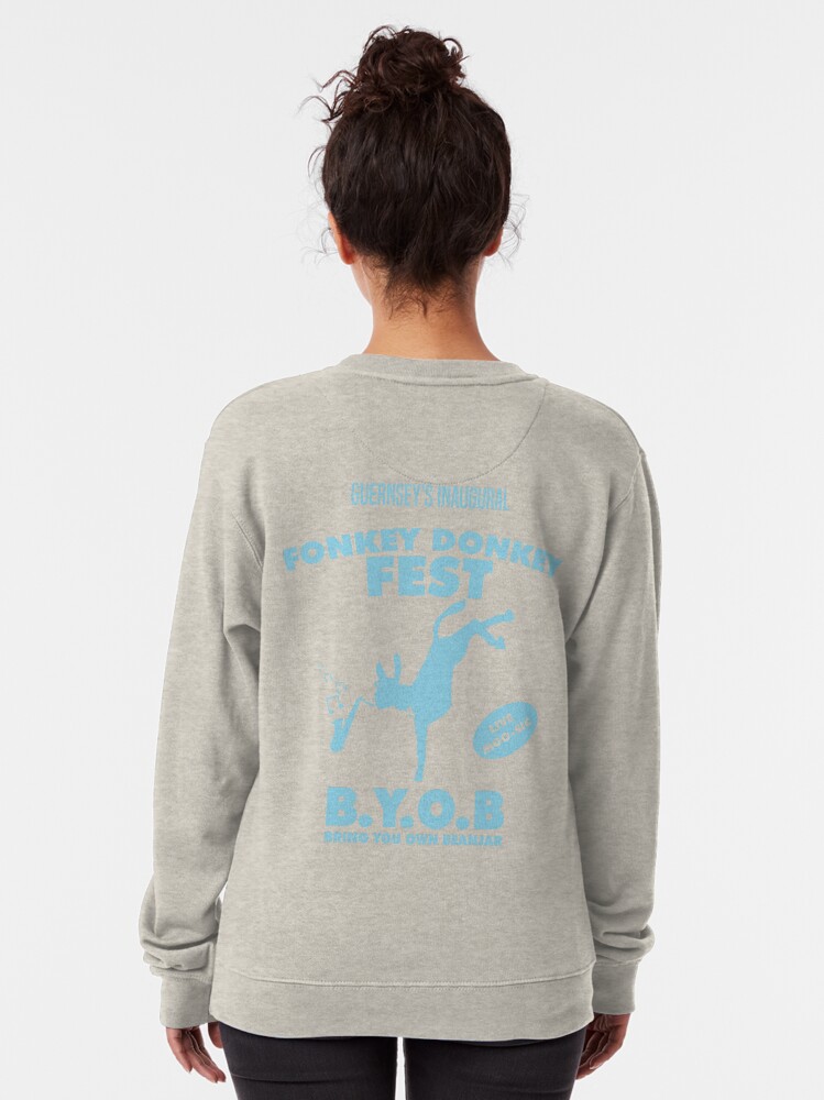 Alternate view of Fonkey Donkey - Light Blue Pullover Sweatshirt