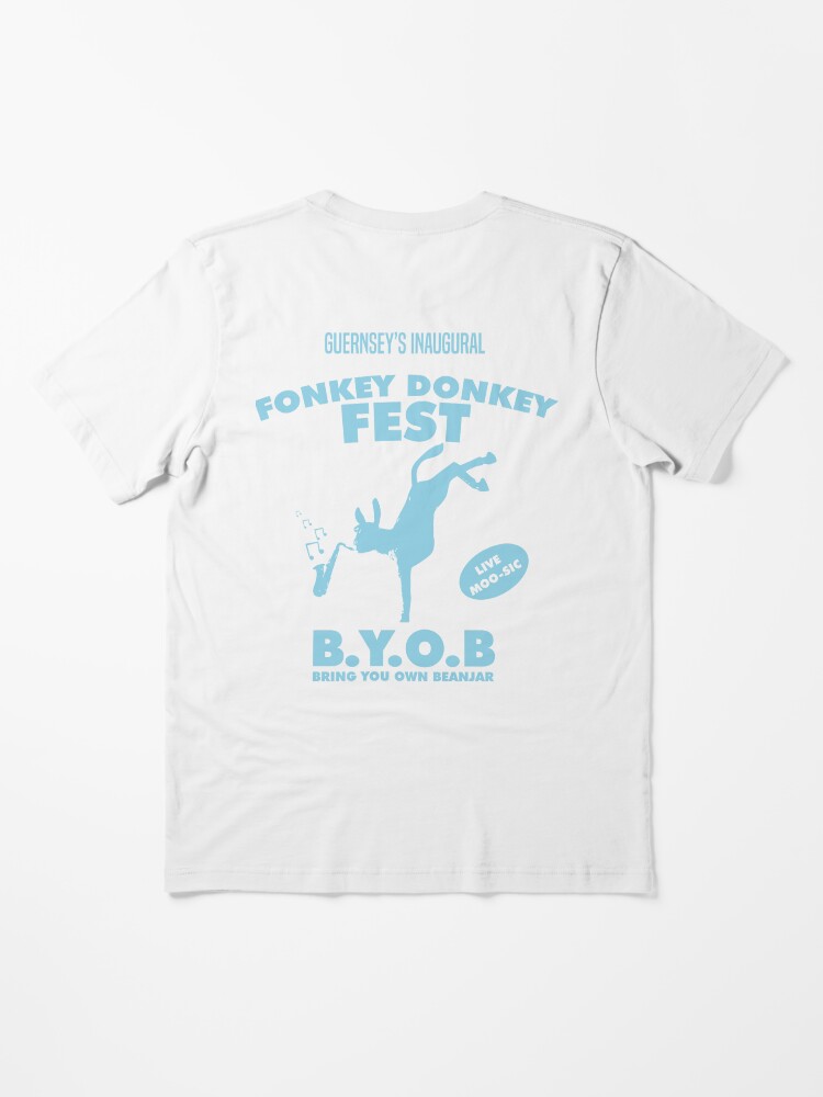 Alternate view of Fonkey Donkey - Light Blue Essential T-Shirt