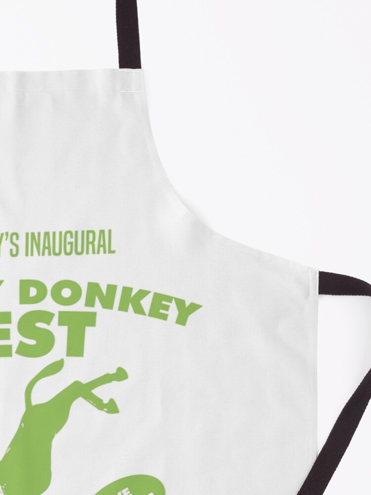 Thumbnail 3 of 6, Apron, Fonkey Donkey - Green designed and sold by The Guern.