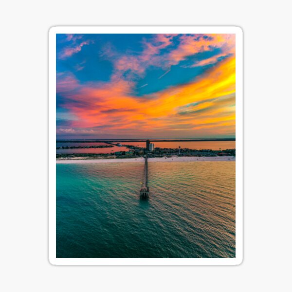 Item preview, Pier Sunrise designed and sold by pensacolavibes.