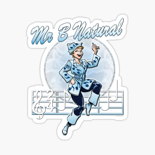 Mr B Natural Sticker