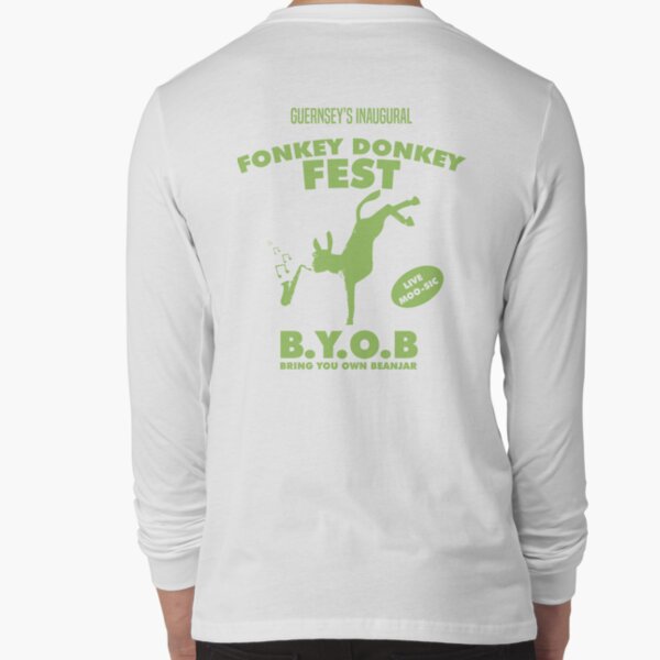 Fonkey Donkey - Green Long Sleeve T-Shirt