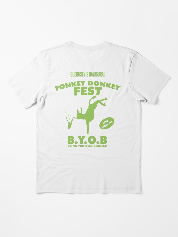 Alternate view of Fonkey Donkey - Green Essential T-Shirt