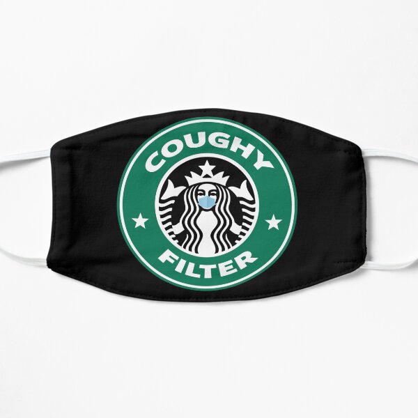 Coughy Filter Coffee Pun Mask (Negro) Mascarilla