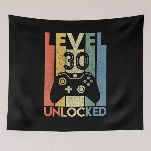 Item preview, Level 30 Unlocked Gamer Vintage designed and sold by shlebah.
