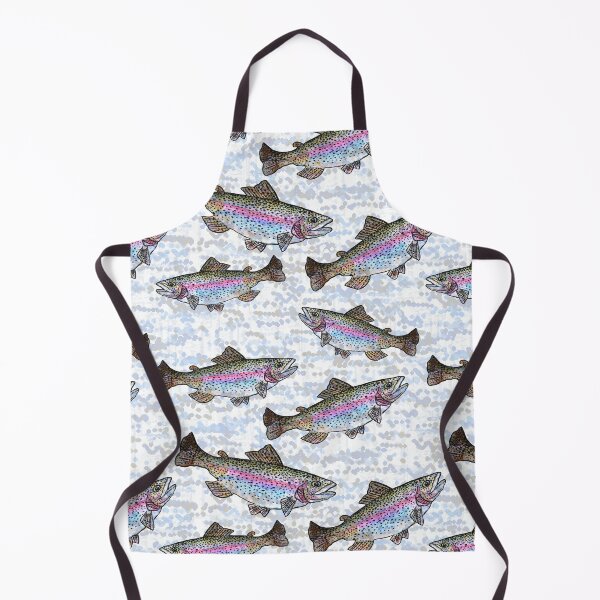 Item preview, Rainbow Trout Fish Pattern designed and sold by Michelebuttons.