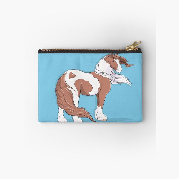 Item preview, Gypsy cob vanner horse brown and white skewbald paint coloured  designed and sold by Whimsicolourart.