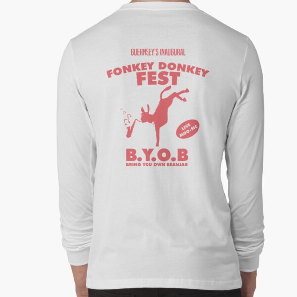 Fonkey Donkey - Coral Long Sleeve T-Shirt