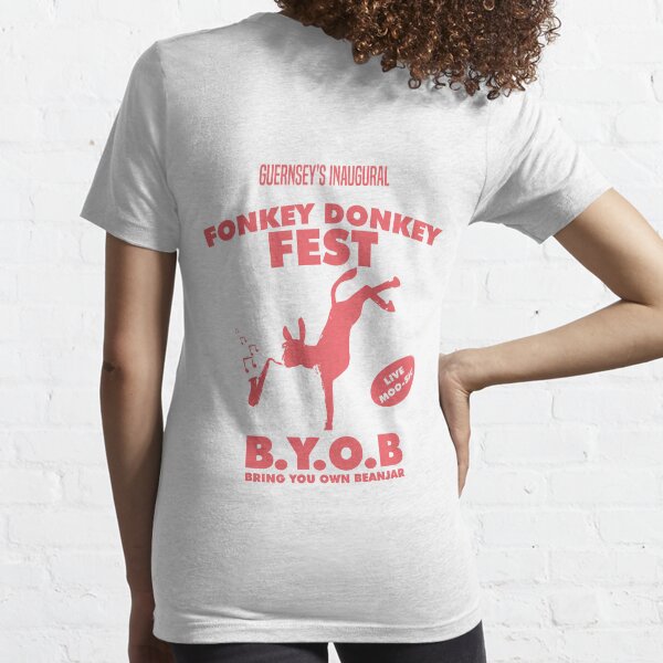 Fonkey Donkey - Coral Essential T-Shirt