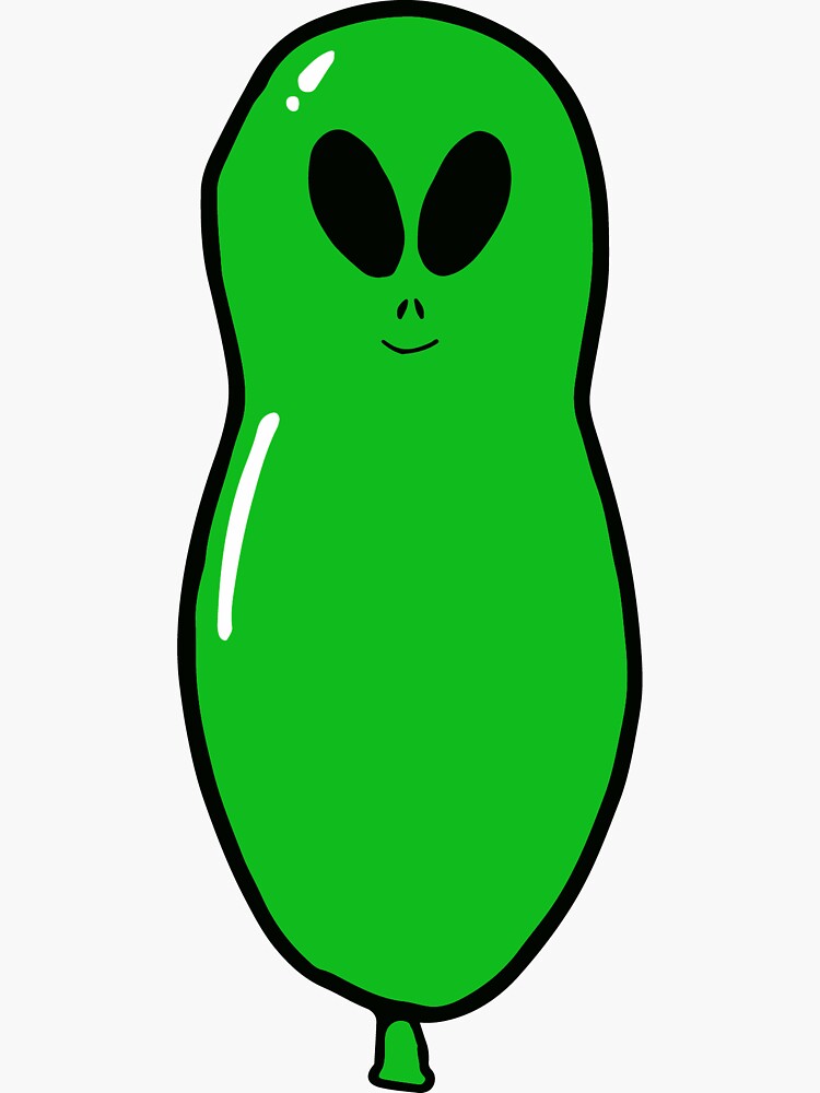 Thumbnail 3 von 3, Sticker, Alien Kevin Ballon designt und verkauft von kzufra.