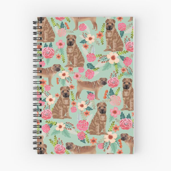Item preview, sharpei dog floral - vintage florals, floral pet, cute dog, sharpei  designed and sold by PetFriendly.