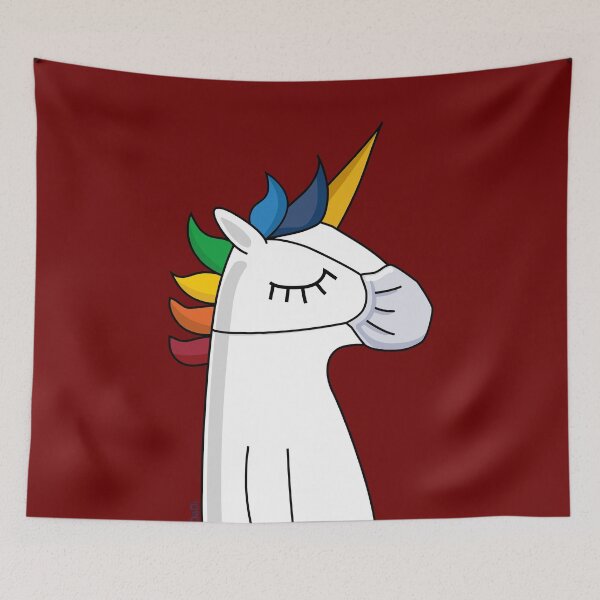 Item preview, face mask unicorn designed and sold by LaDaDi.
