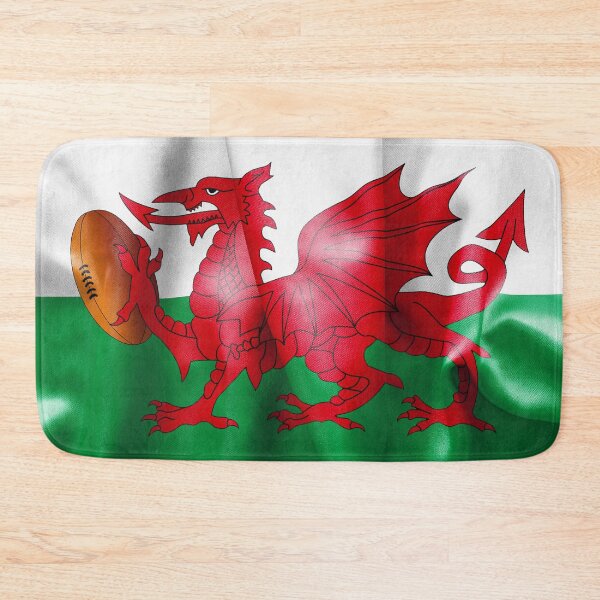 Item preview, Welsh Dragon Rugby Ball Flag designed and sold by MarkUK97.