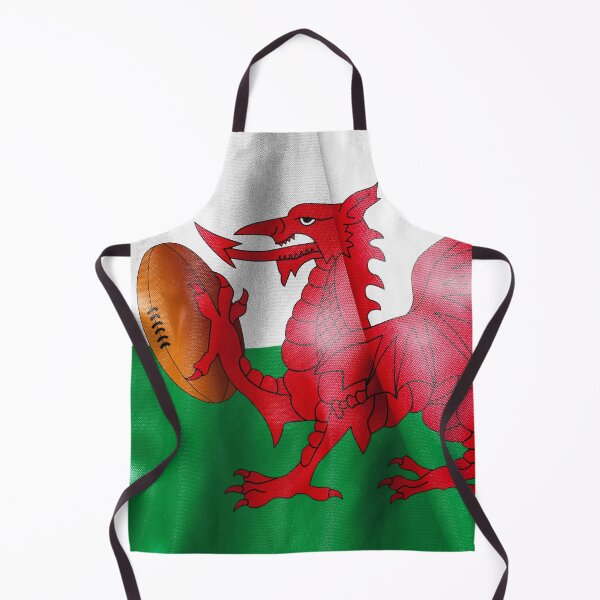 Item preview, Welsh Dragon Rugby Ball Flag designed and sold by MarkUK97.
