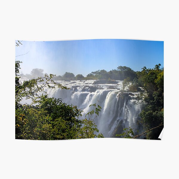 Victoria Falls as seen in Zambia Poster