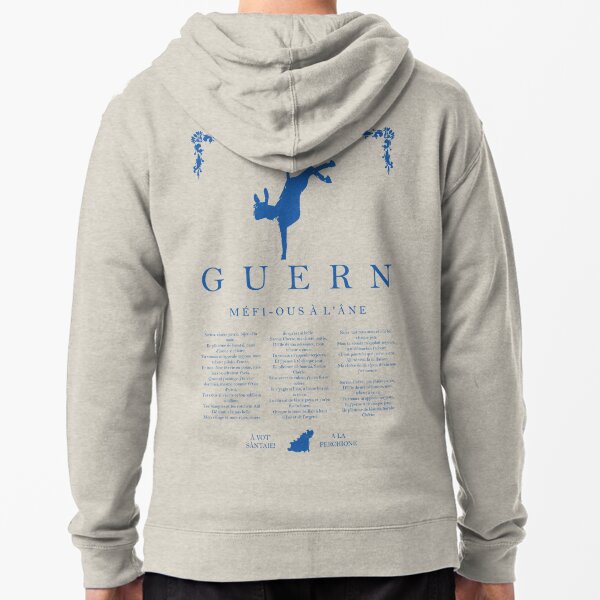 Beware of the Donkey - Blue Zipped Hoodie