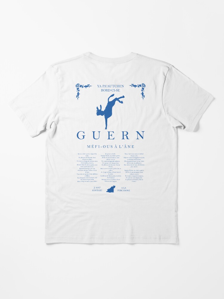 Alternate view of Beware of the Donkey - Blue Essential T-Shirt