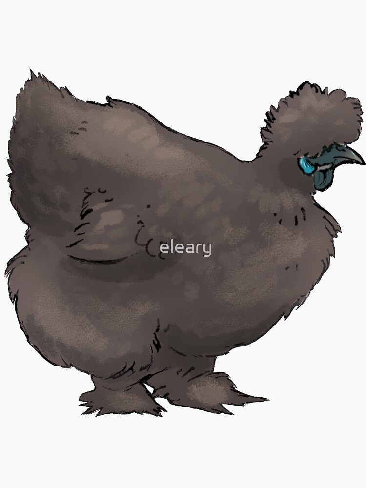 Silkie Chicken Mommy - Silkie Chicken - Silkie Chicken - Sticker