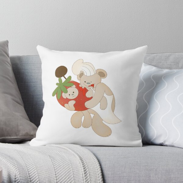 Bear Alpha Roblox Wallce Cheese God Throw Pillow By Queenstorm Redbubble - bear alpha roblox strawberry roblox