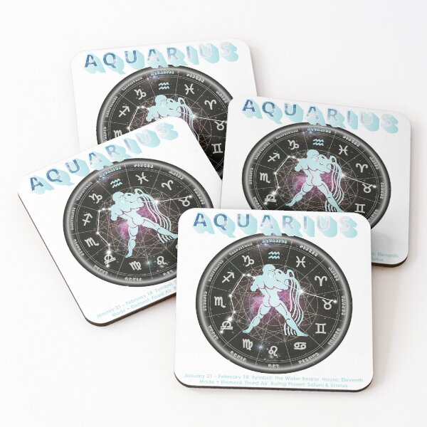 Item preview, 65 MCMLXV Aquarius Zodiac Astrology Chart designed and sold by 65 MCMLXV.