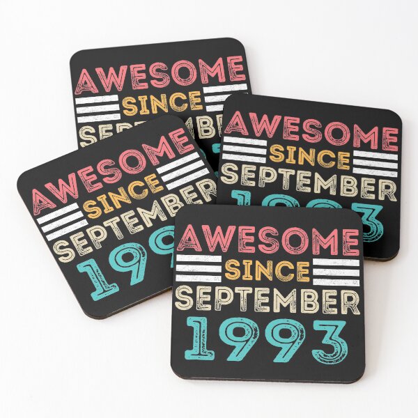 Item preview, Retro Vintage 27th Birthday - Awesome Since September 1993 designed and sold by meedTee.