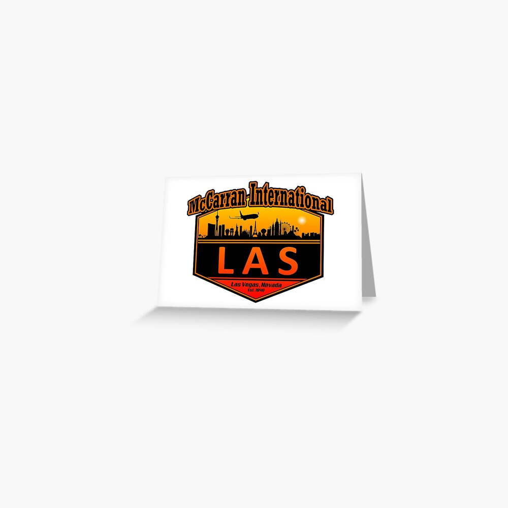 "Las Vegas McCarran International Airport Code" Greeting Card by