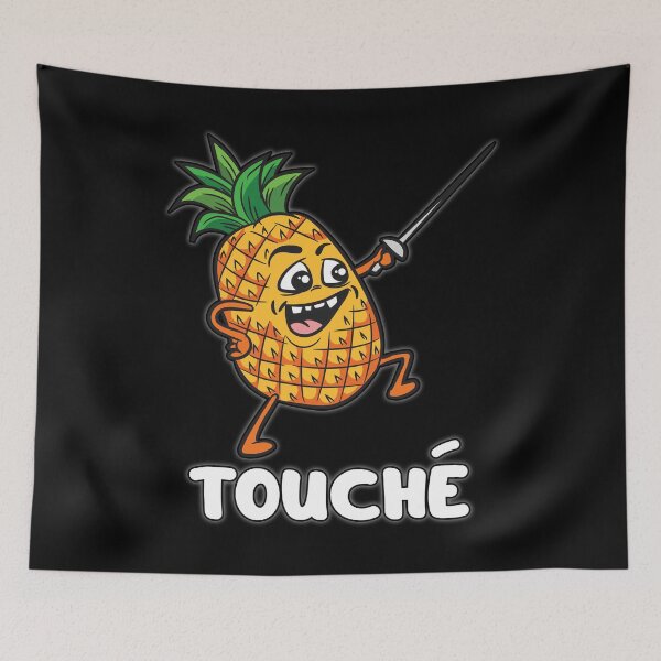Item preview, PINEAPPLE TOUCHE Funny Fence Humor designed and sold by Moonpie90.