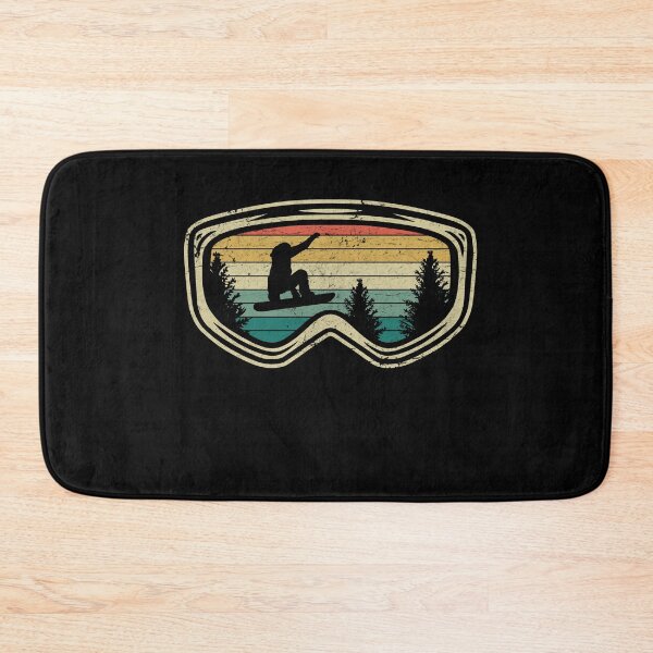 Item preview, Snowboard Googles Distressed Big Air Silhouette Retro Trees designed and sold by Zeelicious Designs.