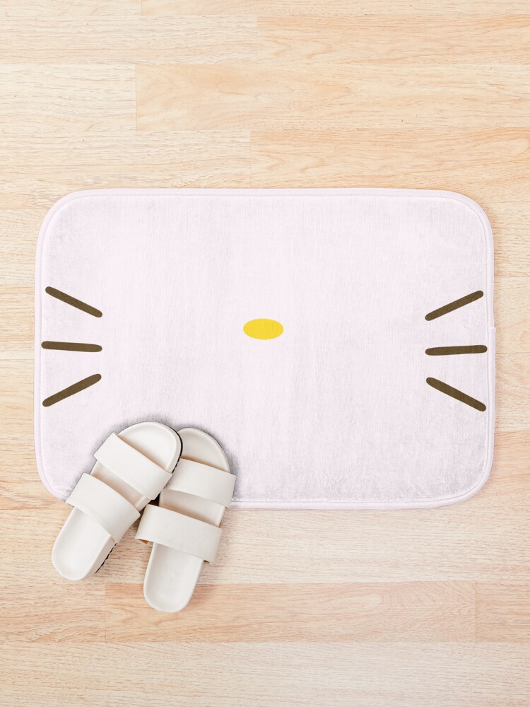 Alternate view of Cute Pink Kitty Whiskers Bath Mat