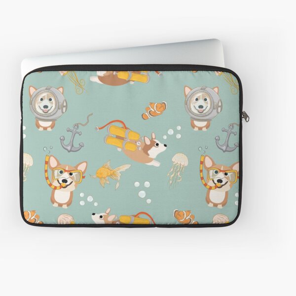 My Corgi World - Majesty Pembroke - Cute welsh cardigan corgis are diving Laptop Sleeve