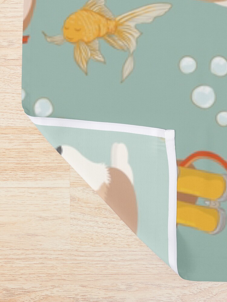 Alternate view of My Corgi World - Majesty Pembroke - Cute welsh cardigan corgis are diving Shower Curtain