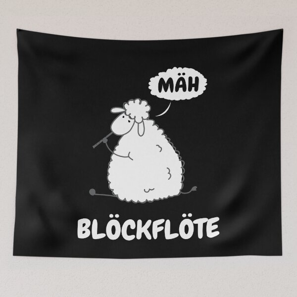 Item preview, Blöckflöte Musician Sheep Recorder Lamb designed and sold by MooonTees.