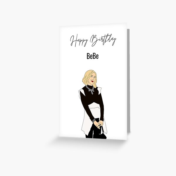 Happy Birthday Bebe Greeting Card