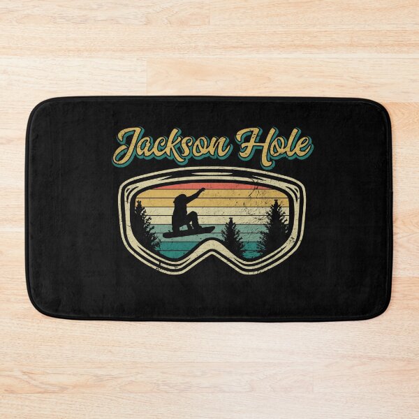 Item preview, Snowboard Jackson Hole Wyoming Distressed Goggles Big Air designed and sold by Zeelicious Designs.