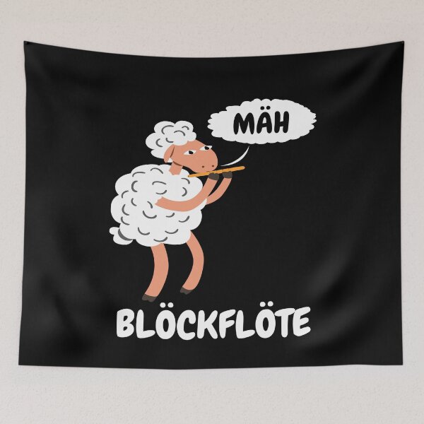 Item preview, Blöckflöte Musician Sheep Recorder Lamb designed and sold by MooonTees.