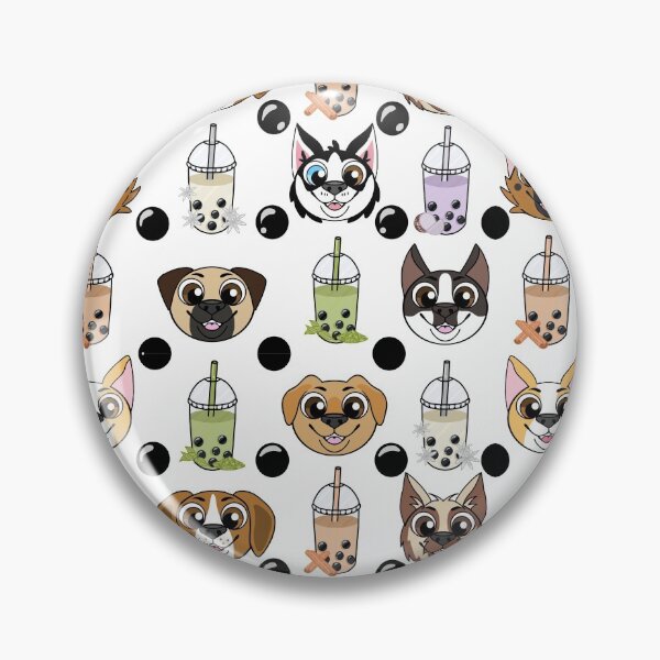 Item preview, Dog & Boba pattern designed and sold by BobaPuma.