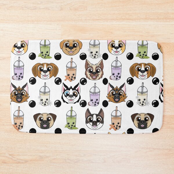 Item preview, Dog & Boba pattern designed and sold by BobaPuma.