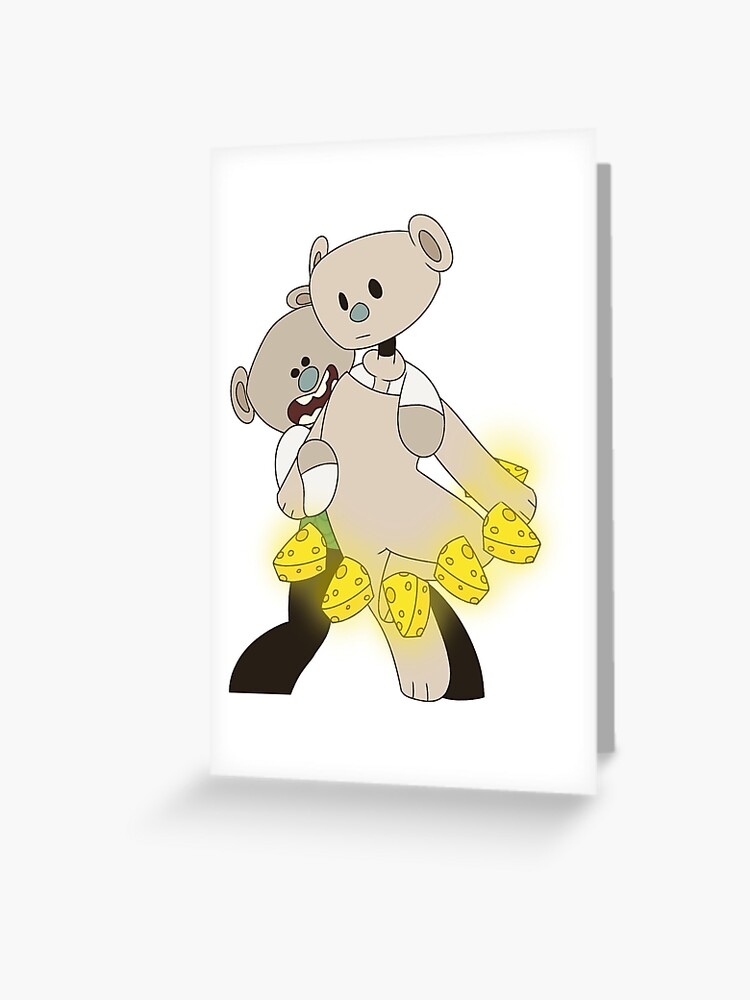 Bear Alpha Roblox Wallce Cheese God Greeting Card By Queenstorm Redbubble - bob its bob bear alpha roblox