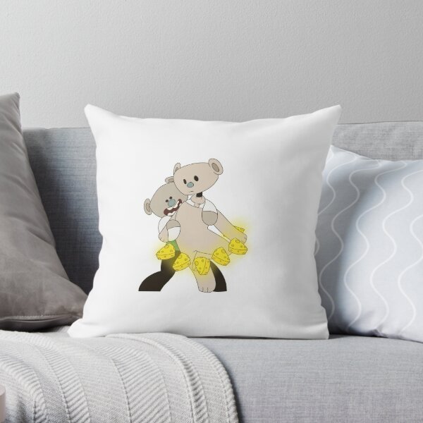 Bear Alpha Roblox Wallce Cheese God Throw Pillow By Queenstorm Redbubble - roblox bear alpha cheese