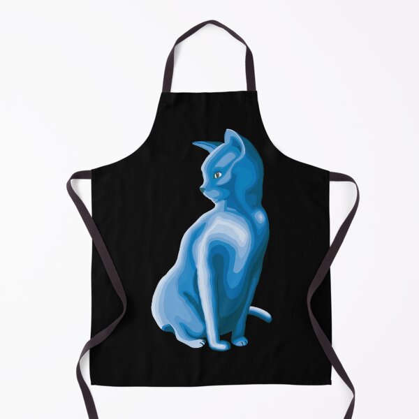 Item preview, Cat Contour Line Art - Icy Blue designed and sold by yellowkats.