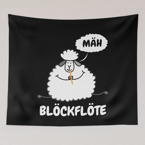 Item preview, Blöckflöte Musician Sheep Recorder Lamb designed and sold by MooonTees.