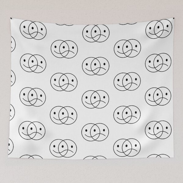 Item preview, Happy and sad faces in black designed and sold by SibMa.