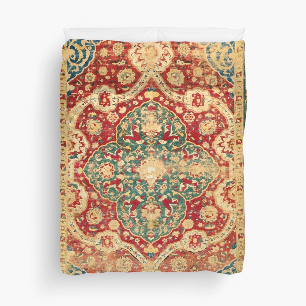 "Silk Kashan Persian Rug Print" Duvet Cover by bragova Redbubble