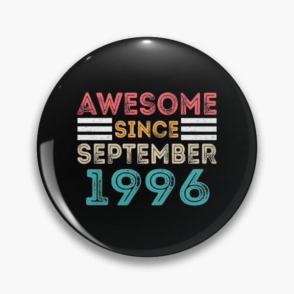 Item preview, Retro Vintage 24th Birthday - Awesome Since September 1996 designed and sold by meedTee.