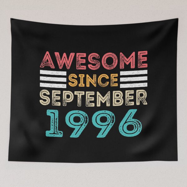 Item preview, Retro Vintage 24th Birthday - Awesome Since September 1996 designed and sold by meedTee.