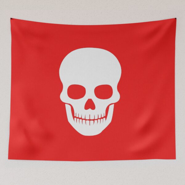 Item preview, death skull - poison red designed and sold by ZiphGames.
