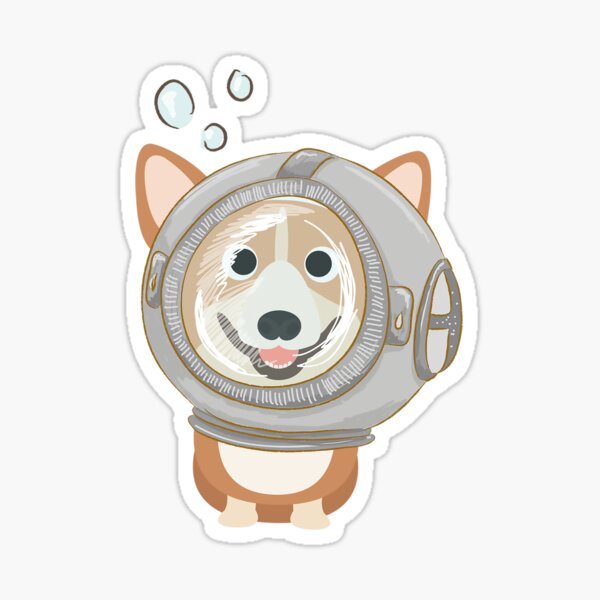 My Corgi World - Majesty Pembroke - Cute welsh cardigan corgis is diving Sticker