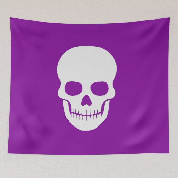 Item preview, death skull - poison purple designed and sold by ZiphGames.